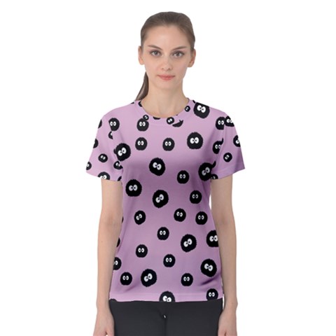 Totoro - Soot Sprites Pattern Women s Sport Mesh Tee by Valentinaart