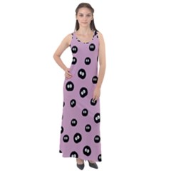 Totoro - Soot Sprites Pattern Sleeveless Velour Maxi Dress by Valentinaart