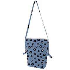 Totoro - Soot Sprites Pattern Folding Shoulder Bag by Valentinaart
