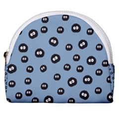 Totoro - Soot Sprites Pattern Horseshoe Style Canvas Pouch by Valentinaart