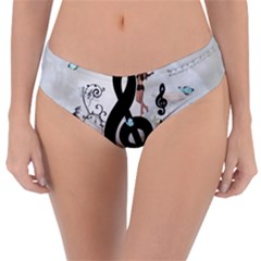 Dancing On A Clef Reversible Classic Bikini Bottoms by FantasyWorld7