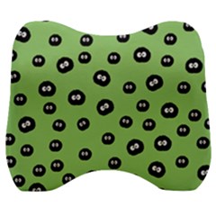 Totoro - Soot Sprites Pattern Velour Head Support Cushion by Valentinaart