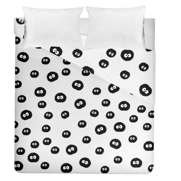 Totoro - Soot Sprites Pattern Duvet Cover Double Side (Queen Size)