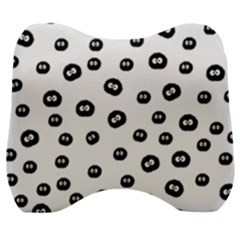 Totoro - Soot Sprites Pattern Velour Head Support Cushion by Valentinaart