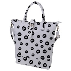 Totoro - Soot Sprites Pattern Buckle Top Tote Bag by Valentinaart
