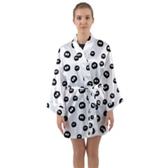 Totoro - Soot Sprites Pattern Long Sleeve Kimono Robe by Valentinaart