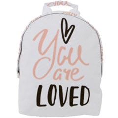 You Are Loved Mini Full Print Backpack by alllovelyideas