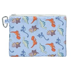 Dinosaurs - Baby Blue Canvas Cosmetic Bag (xl) by WensdaiAmbrose