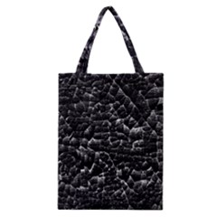 Black And White Grunge Cracked Abstract Print Classic Tote Bag by dflcprintsclothing