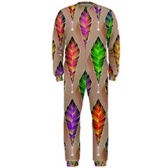 Abstract Background Colorful Leaves Onepiece Jumpsuit (men)  by Alisyart