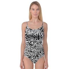 Flames Fire Pattern Digital Art Camisole Leotard  by Pakrebo