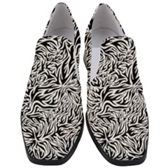 Flames Fire Pattern Digital Art Slip On Heel Loafers by Pakrebo