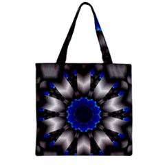 Kaleidoscope Abstract Round Zipper Grocery Tote Bag