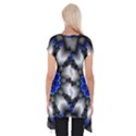 Kaleidoscope Abstract Round Short Sleeve Side Drop Tunic View2