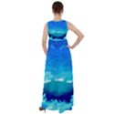 Blue Sky Artwork Drawing Painting Empire Waist Velour Maxi Dress View2