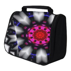 Kaleidoscope Round Metal Full Print Travel Pouch (small) by Pakrebo