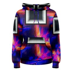 Box Abstract Frame Square Women s Pullover Hoodie by Pakrebo