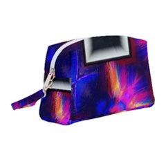 Box Abstract Frame Square Wristlet Pouch Bag (medium) by Pakrebo