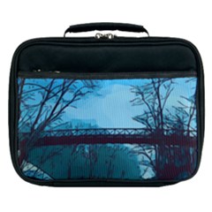 Bridge Trees Walking Nature Road Lunch Bag