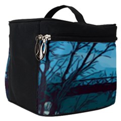 Bridge Trees Walking Nature Road Make Up Travel Bag (small) by Pakrebo