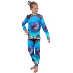 Abstract Kaleidoscope Pattern Kids  Long Sleeve Set 