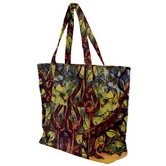 Tree Monster Maestro Landscape Zip Up Canvas Bag