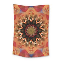 Abstract Kaleidoscope Design Small Tapestry by Pakrebo