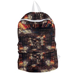 Library Tunnel Books Stacks Foldable Lightweight Backpack by Pakrebo