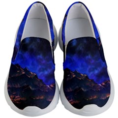 Landscape Sci Fi Alien World Kids  Lightweight Slip Ons by Pakrebo