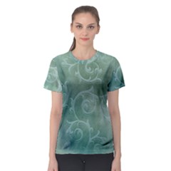 Background Green Structure Texture Women s Sport Mesh Tee