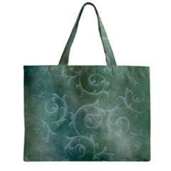 Background Green Structure Texture Zipper Mini Tote Bag