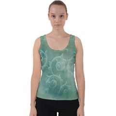 Background Green Structure Texture Velvet Tank Top by Alisyart