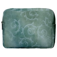 Background Green Structure Texture Make Up Pouch (large)