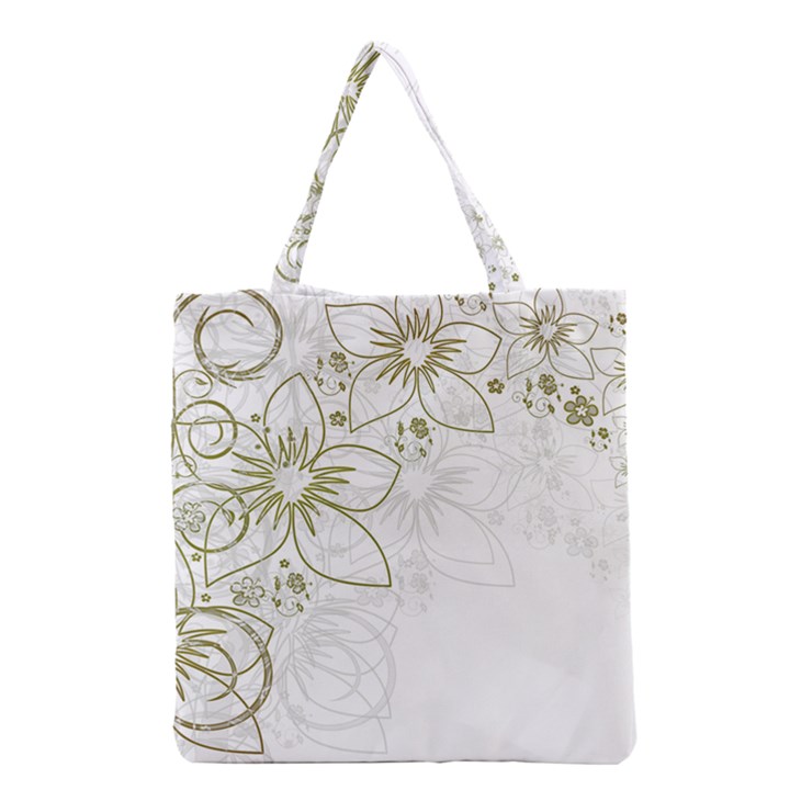 Flowers Background Leaf Leaves Grocery Tote Bag