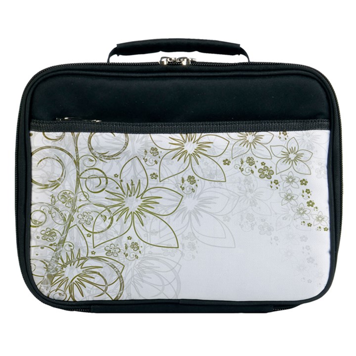 Flowers Background Leaf Leaves Lunch Bag