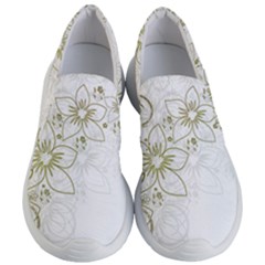 Flowers Background Leaf Leaves Women s Lightweight Slip Ons