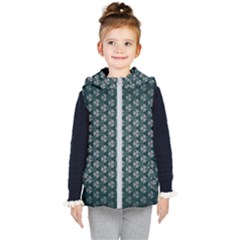 Texture Background Pattern Kids  Hooded Puffer Vest