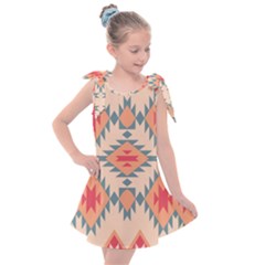 Tribal signs 2      Kids  Tie Up Tunic Dress