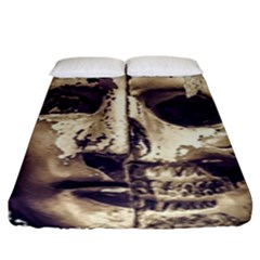 Creepy Photo Collage Artwork Fitted Sheet (king Size) by dflcprintsclothing