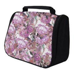 Romantic Pink Flowers Full Print Travel Pouch (small) by retrotoomoderndesigns