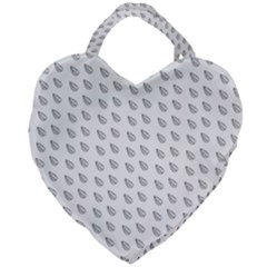 Leaves Plot Background Giant Heart Shaped Tote by Mariart