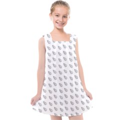 Leaves Plot Background Kids  Cross Back Dress