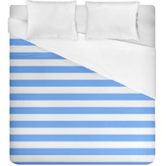 Blue Stripes Duvet Cover (king Size)