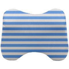 Blue Stripes Head Support Cushion