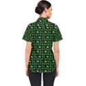 Eyes Green Plaid Women s Short Sleeve Shirt View2