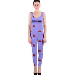 Candy Apple Lilac Pattern One Piece Catsuit by snowwhitegirl