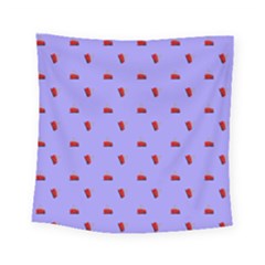 Candy Apple Lilac Pattern Square Tapestry (small) by snowwhitegirl