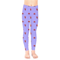 Candy Apple Lilac Pattern Kids  Legging