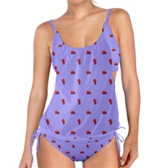 Candy Apple Lilac Pattern Tankini Set by snowwhitegirl