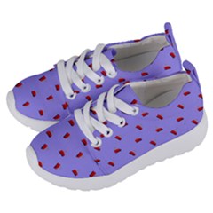 Candy Apple Lilac Pattern Kids  Lightweight Sports Shoes by snowwhitegirl